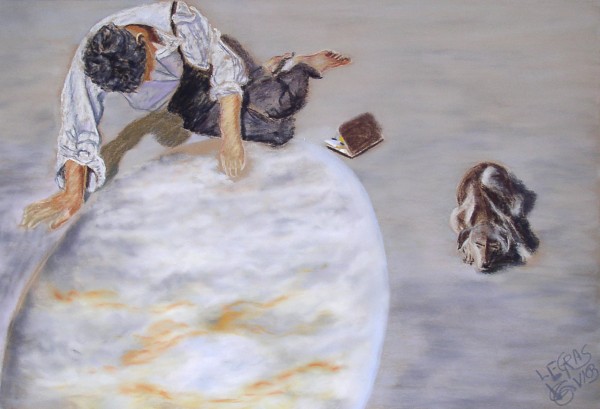 052 L'homme au Chien.jpg - Homme au chien (60x80 cm)